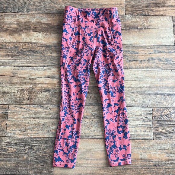 lululemon athletica Pants - Lululemon Final Lap Crop *23"- Efflorescent Dark Canyon Onyx Blue